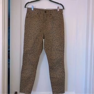 Womens True Skinny 6/28P jeans by Gap leopard print great jeans